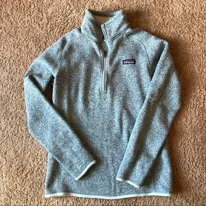 Light blue Patagonia 3/4 zip Fleece